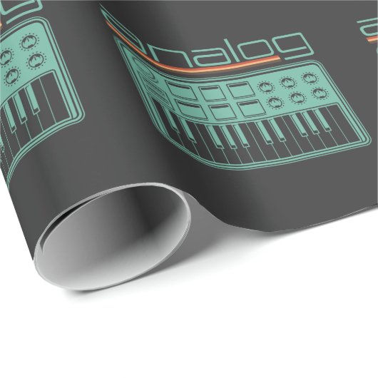 Modularer Synthesizer-Säure-Analogsynth Geschenkpapier (Rolleneckpunkt)