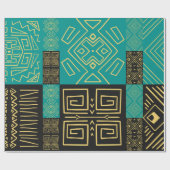 Modulares Afrika Geschenkpapier (Flach)