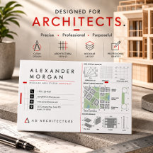 Modulares Grid-System-Architekt-Geschäftskarte