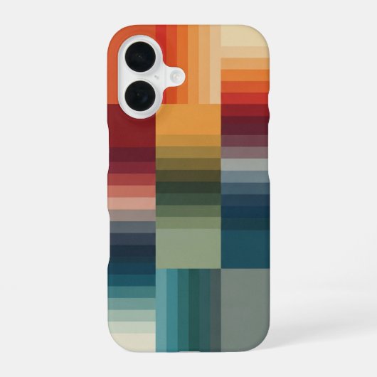 Modulares Retro-Layout iPhone 16 Hülle (Rückseite)