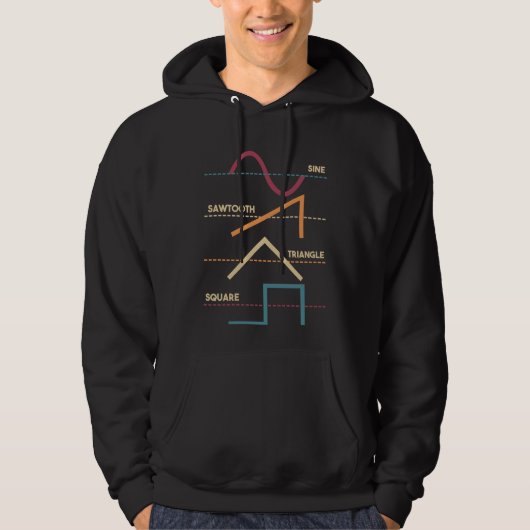 Modulares Synthesizer Analog-Waveform Hoodie (Vorderseite)