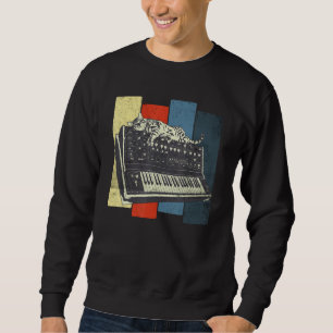 Modulares Synthesizer-Keyboard-Techno-Vintag-Analo Sweatshirt
