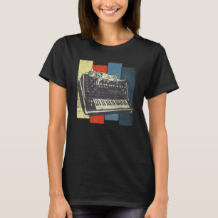 Modulares Synthesizer-Keyboard-Techno-Vintag-Analo T-Shirt