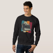 Modulares Synthesizer-Tastatur-Synth Cat Sweatshirt (Vorne ganz)