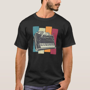 Modulares Synthesizer-Tastatur-Synth-Katze T-Shirt
