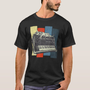 Modulares Synthesizer-Tastatur Techno Vintage-Anal T-Shirt