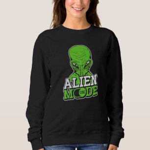Modus Alien auf einem externen USB-Weltraumschiff Sweatshirt