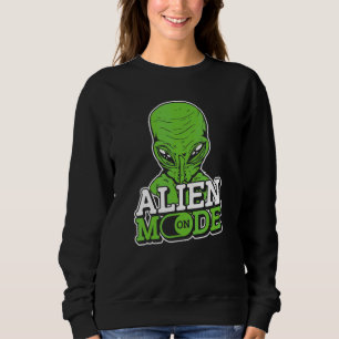 Modus Alien auf einem externen USB-Weltraumschiff Sweatshirt