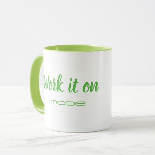 Modus "Arbeiten" Tasse (Vorderseite Links)