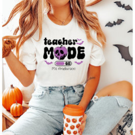 Modus des benutzerdefinierten Lehrers Halloween-Le T-Shirt