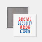 Modus "Soziale Sicherheit" - Spaß hochrangiger Bür Magnet (Vorderseite/Rückseite)