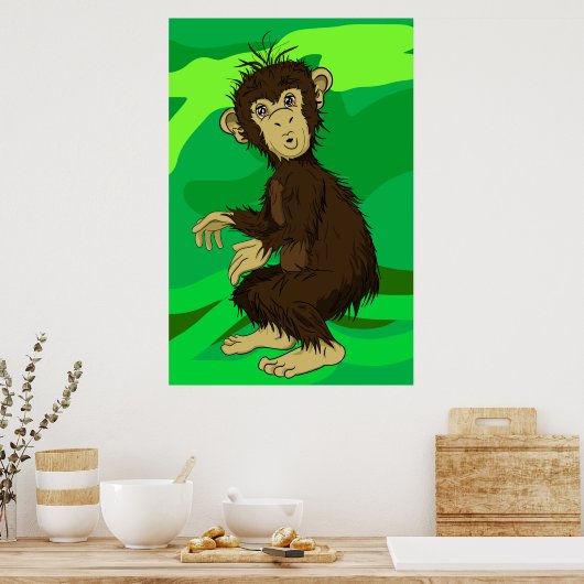 Moe Monkey Poster (Küche)