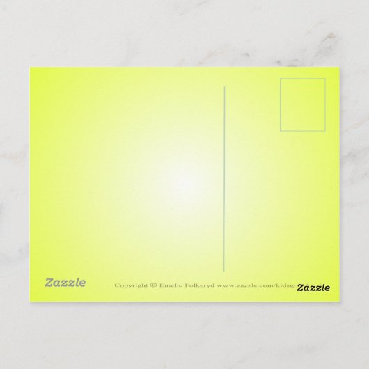 Moe Monkey Postkarte (Rückseite)