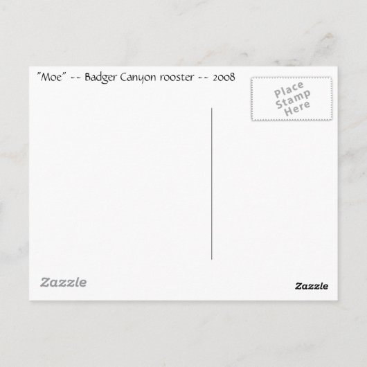 "Moe" Postkarte (Rückseite)