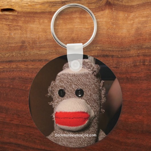 Moe Sock Monkey Schlüsselanhänger (Vorderseite)