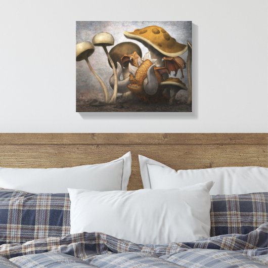 Moe the Mushroom Dragon Leinwanddruck (Insitu (Schlafzimmer))