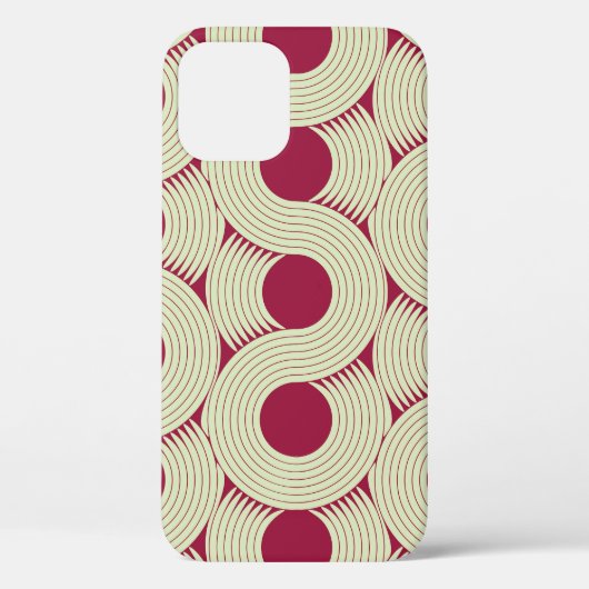Moebius Streifen: Unendlicher rot-grüner Tile Case-Mate iPhone Hülle (Rückseite)