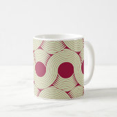 Moebius Streifen: Unendlicher rot-grüner Tile Kaffeetasse (VorderseiteRechts)