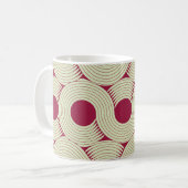 Moebius Streifen: Unendlicher rot-grüner Tile Kaffeetasse (Vorderseite Links)
