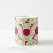Moebius Streifen: Unendlicher rot-grüner Tile Kaffeetasse (Mittel)