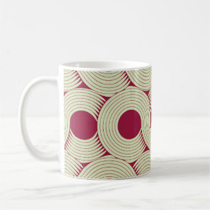 Moebius Streifen: Unendlicher rot-grüner Tile Kaffeetasse