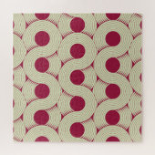 Moebius Streifen: Unendlicher rot-grüner Tile Puzzle (Horizontal)