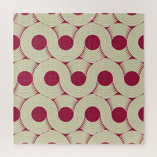 Moebius Streifen: Unendlicher rot-grüner Tile Puzzle (Vertikal)