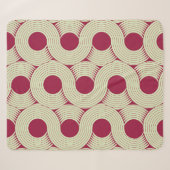 Moebius Streifen: Unendlicher rot-grüner Tile Sherpadecke (Vorderseite (Horizontal))