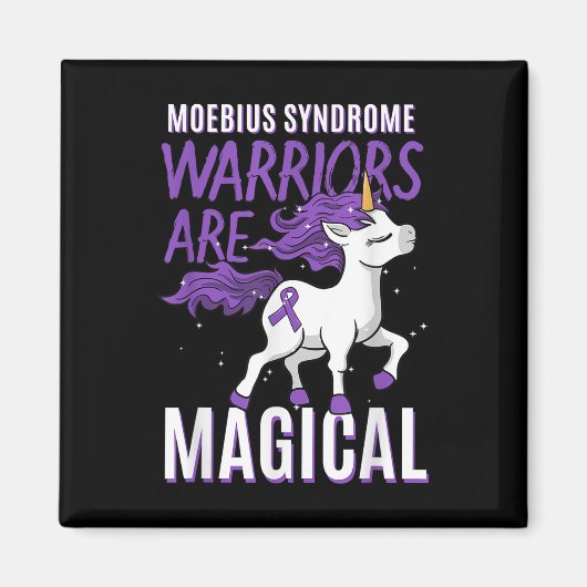 Moebius-Syndrom Krieger Unicorn Mobius Geacial Par Magnet (Vorne)