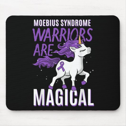 Moebius-Syndrom Krieger Unicorn Mobius Geacial Par Mousepad (Vorne)