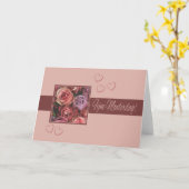 Moederdagkaart Rose & Streifen Muttertag Karte (Gelbe Blume)