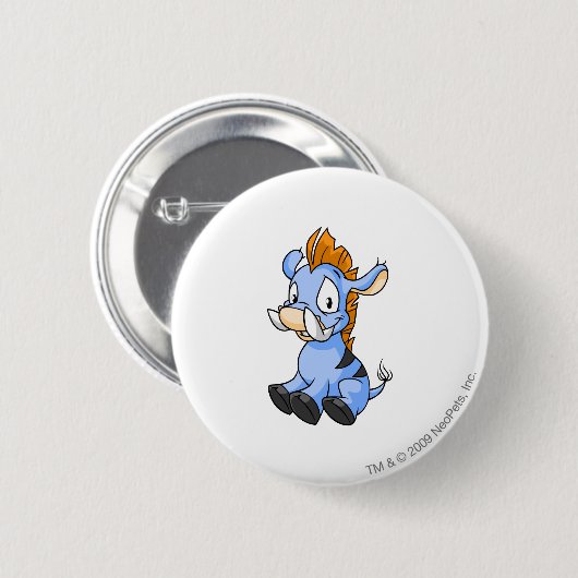 Moehog Blau Button (Vorne & Hinten)
