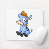 Moehog Blau Mousepad (Mit Mouse)