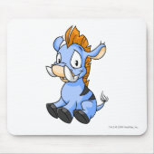Moehog Blau Mousepad (Vorne)