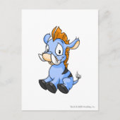 Moehog Blau Postkarte (Vorderseite)