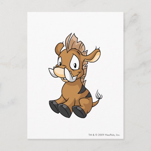 Moehog Brown Postkarte (Vorderseite)