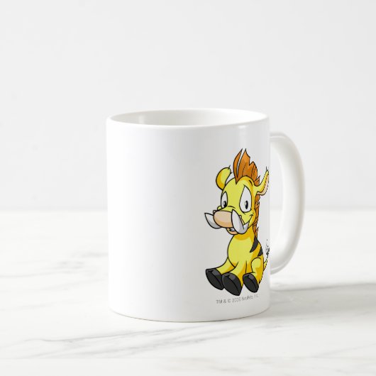Moehog Gelb Kaffeetasse (VorderseiteRechts)
