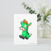 Moehog Green Postkarte (Stehend Vorderseite)