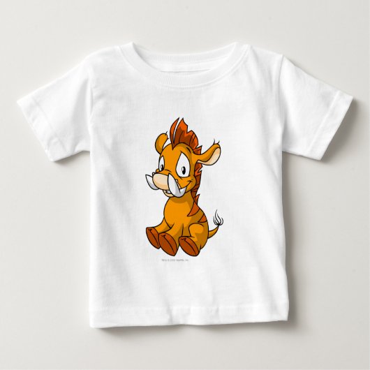 Moehog Orange Baby T-shirt (Vorderseite)