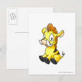 Moehog Yellow Postkarte (Vorne/Hinten)