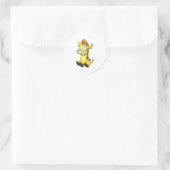 Moehog Yellow Runder Aufkleber (Tasche)