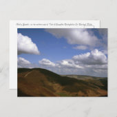 Moel y Gamelin Llangollen Wales Postkarte (Vorne/Hinten)