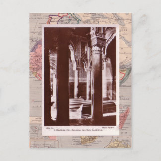 Moeocco, Marrakesch, mittelalterliche Gräber Postkarte