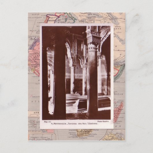 Moeocco, Marrakesch, mittelalterliche Gräber Postkarte (Vorderseite)