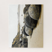 Moeraki Boulders Neuseeland Puzzle (Vertikal)