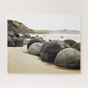 Moeraki Boulders Neuseeland Puzzle