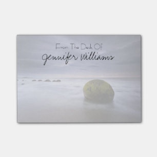 Moeraki Flussstein-Sonnenaufgang-Meerblick Post-it Klebezettel