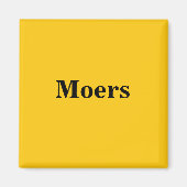 Moers Magnet Schild Gold Gleb (Vorne)