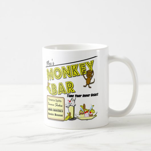 Moes Affe-Bar-Bananae split Kaffeetasse (Rechts)