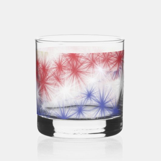 Moe's Feuerwerk Feier Trinkbehälter Set Stemless Whiskyglas (Rückseite)